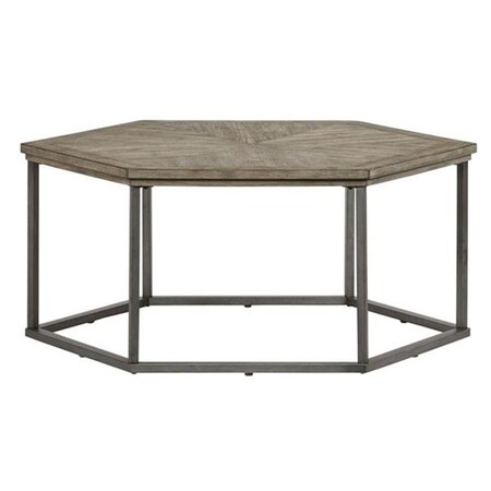 Progressive Furniture Progressive Furniture T379-01 Adison Cove Ash Blonde Hexagon Cocktail Table T379-01